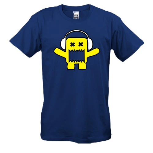 Мужская футболка, Синий, Yellow monster