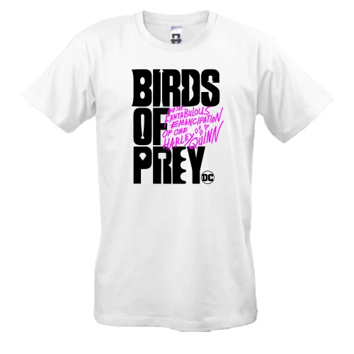 Мужская футболка, Белый, Birds of Prey DC