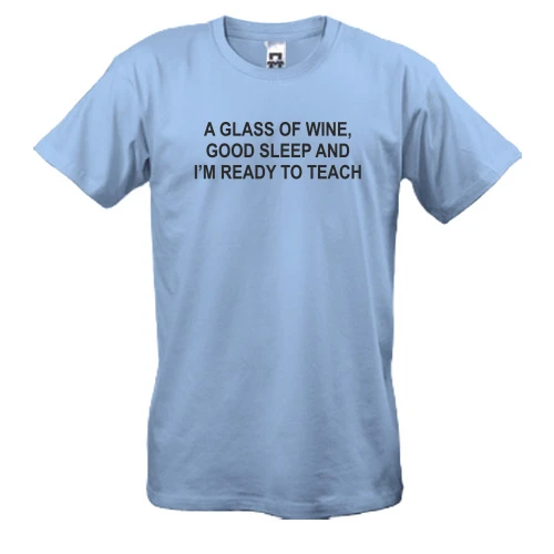 Чоловіча футболка, Синій, A glass of wine...