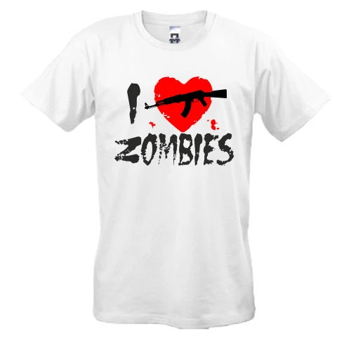 Чоловіча футболка I love zombies