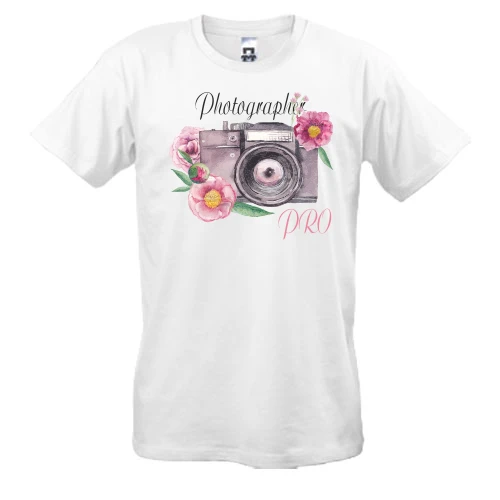 Чоловіча футболка, Білий, Photographer PRO