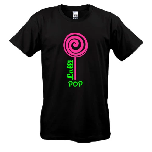 Чоловіча футболка, Чорний, lolli pop