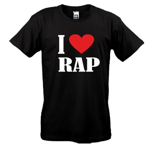 Чоловіча футболка I love rap