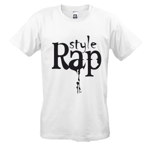 Чоловіча футболка, Білий, Rap style
