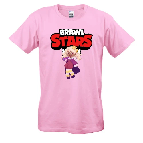 Мужская футболка, Красный, с героиней"Brawl Stars"