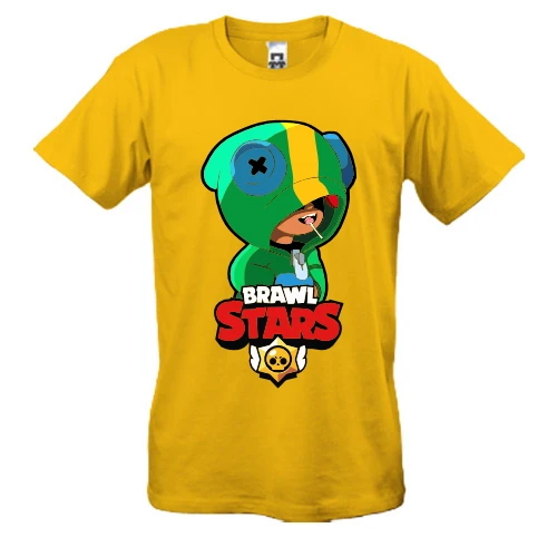 Мужская футболка, Желтый, "brawl stars"