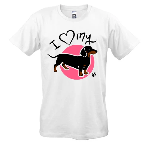 Чоловіча футболка I love my dog