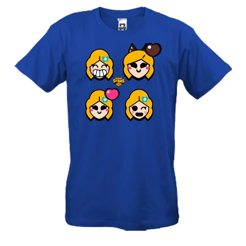 Мужская футболка, Синий, Brawl Stars - Пайпер