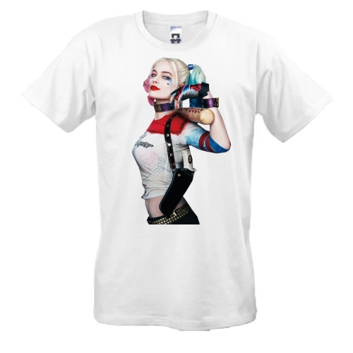 Мужская футболка, Белый, Харли Квинн (Harley Quinn)