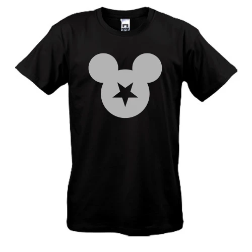 Мужская футболка, Черный, Mickey Star