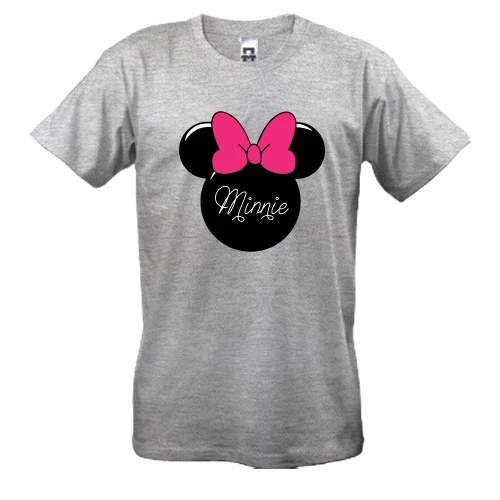 Чоловіча футболка, Сірий меланж, Minie Mouse (6)
