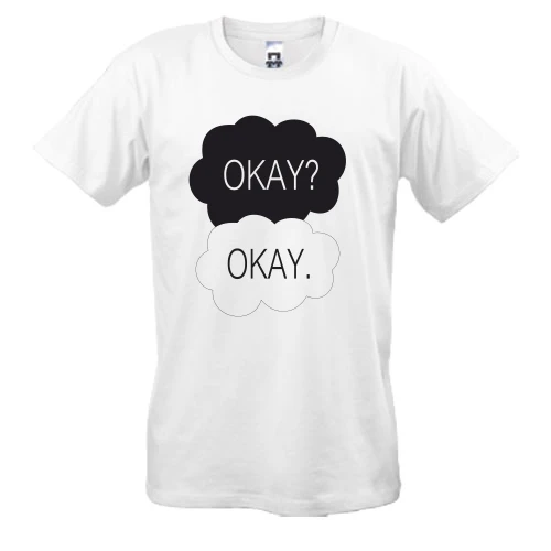 Мужская футболка, Белый, Okay? Okay.