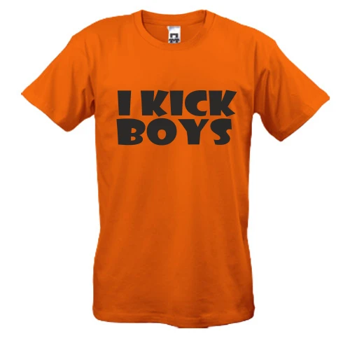 Чоловіча футболка, Помаранчевий, I KICK BOYS