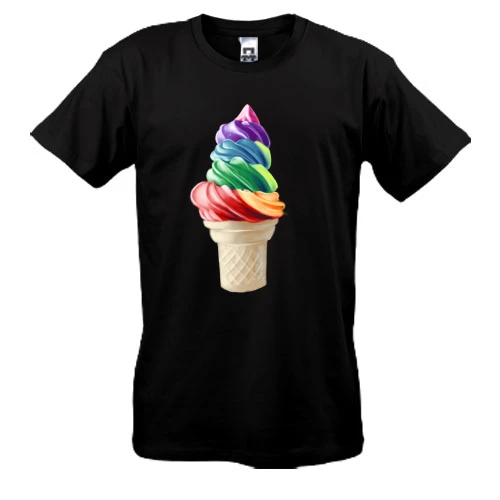 Чоловіча футболка, Чорний, Gourmet ice-cream