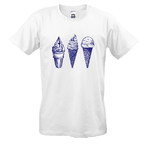 Чоловіча футболка Ice cream графіті