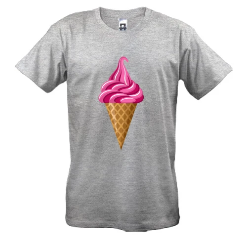 Чоловіча футболка, Білий, Pink Ice Cream