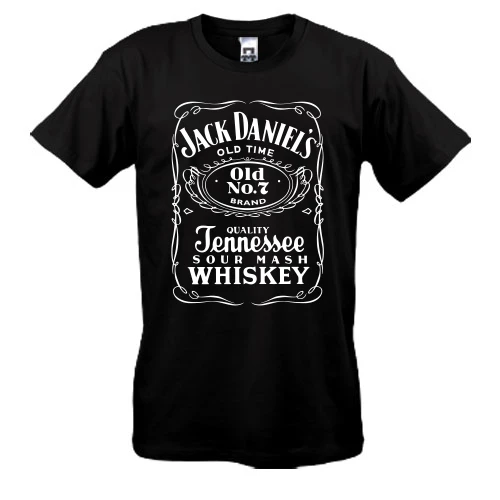 Мужская футболка с логотипом виски Jack Daniel's и надписью Old No. 7 Brand