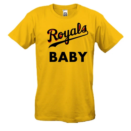 Мужская футболка, желтый, ROYALS BABY