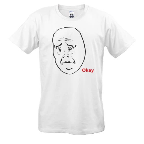 Мужская футболка, Белый, Okay Guy 2