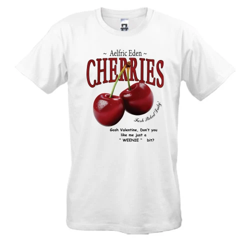 Мужская футболка, Белый, Aelfric Eden Cherry
