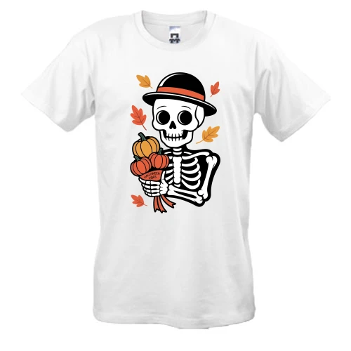Мужская футболка, Белый, Halloween vibes