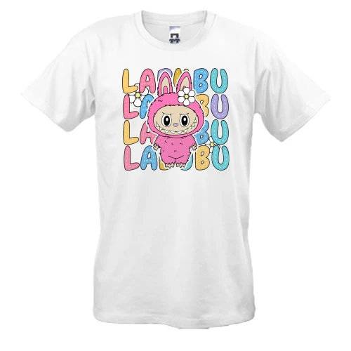 Чоловіча футболка, Білий, Labubu