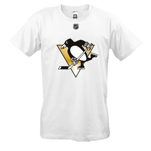 Чоловіча футболка з логотипом хокейного клубу Pittsburgh Penguins