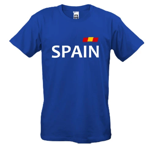 Чоловіча футболка з прапором збірної Іспанії SPAIN