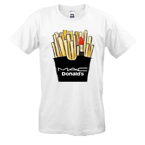 Чоловіча футболка, Білий, MAC Donald’s cosmetics
