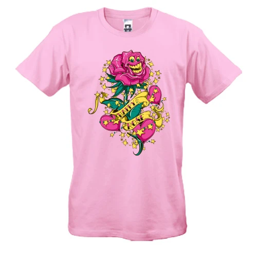 Мужская футболка, Розовый, Happy Rose