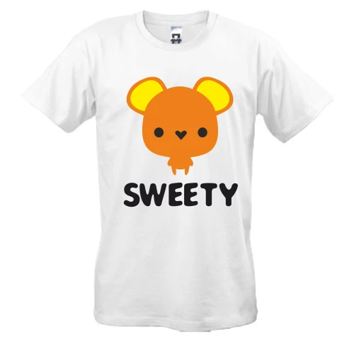 Мужская футболка, Белый, SWEETY