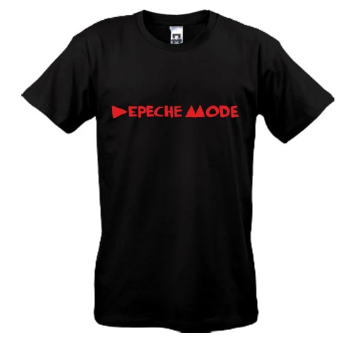 Чоловіча футболка, Чорний, Depeche Mode inscription