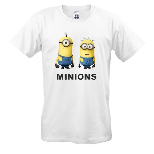 Мужская футболка, Белый, Minions