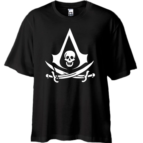 Футболка oversize с лого Assassin’s Creed 4