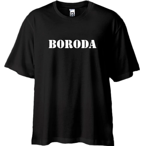 Футболка oversize, Черный, Boroda (Н)