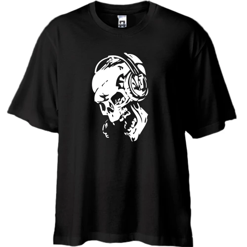 Футболка oversize с черепом 2