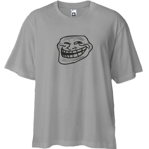 Футболка oversize Troll face (без напису)