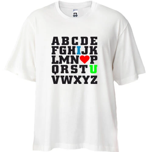 Футболка oversize Я тебя люблю