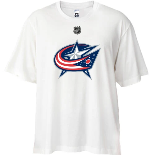 Футболка oversize Columbus Blue Jackets