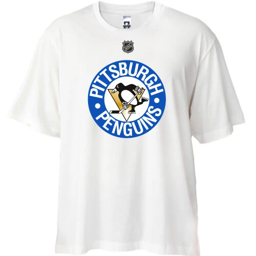 Футболка oversize Pittsburgh Penguins wiite