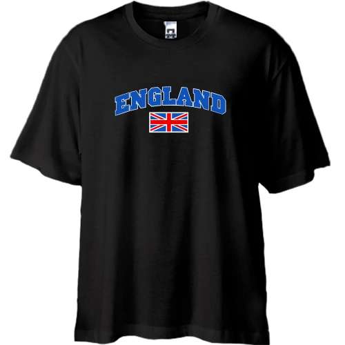 Футболка oversize England з прапором (glow)