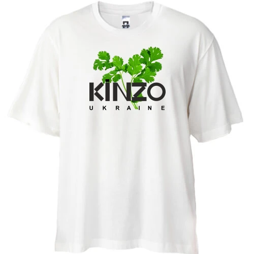 Футболка oversize, Белый, KINZO
