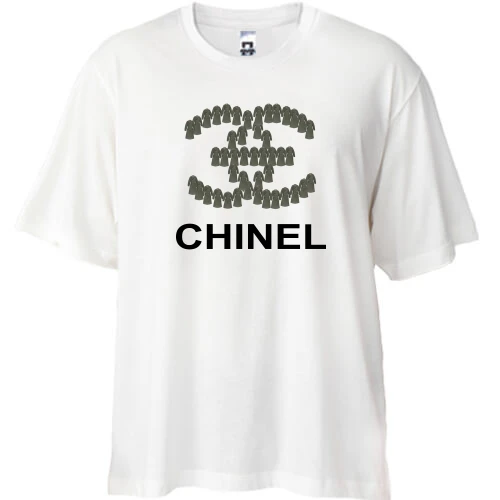 Футболка oversize, Белый, CHINEL