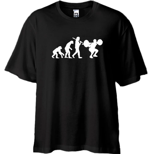 Футболка oversize Evolution of Exercise