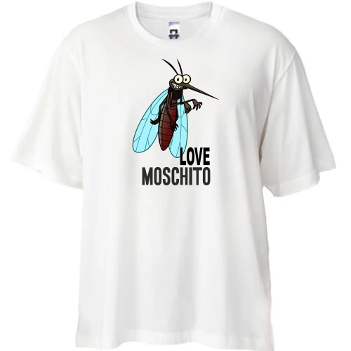 Футболка oversize, Белый, Love Moschito
