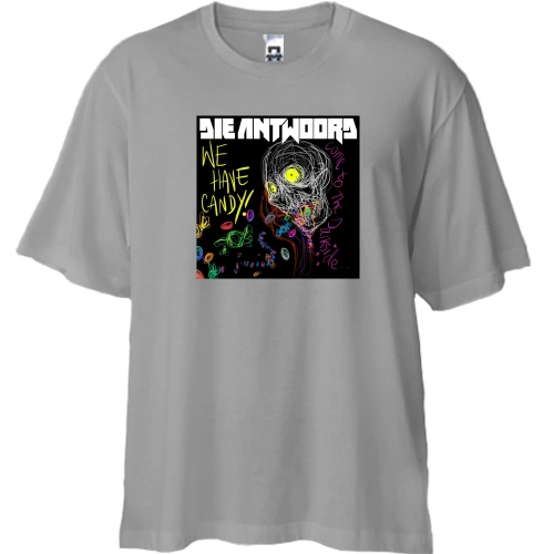 Футболка двунитка Oversize Die Antwoord - We have candy