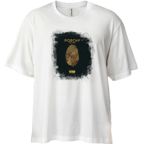 Футболка двунитка Oversize Porchy