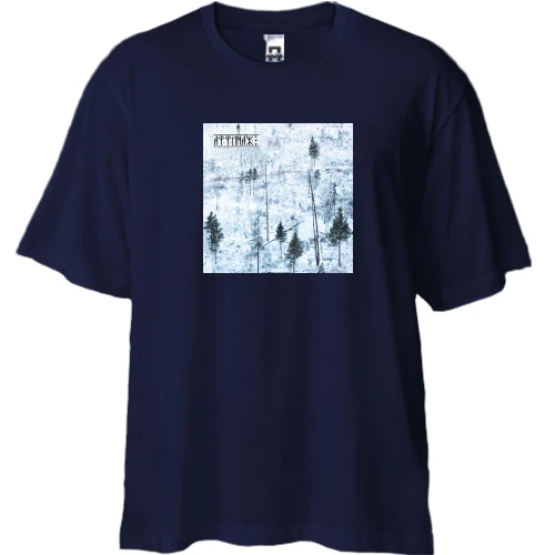 Футболка двунитка Oversize с группой Аффинаж
