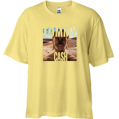 Футболка двонитка Oversize, Жовтий, Tommy Cash