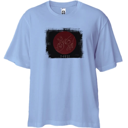 Футболка двонитка Oversize T-FEST - 03 72